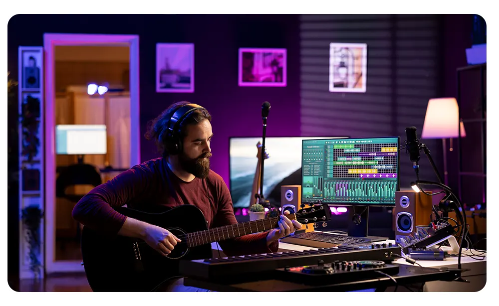 Music studio rental Dubai professional recording studio